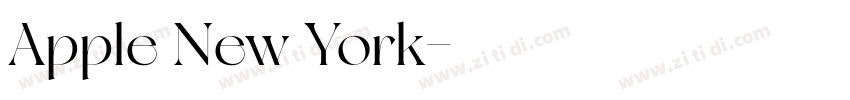 Apple New York字体转换